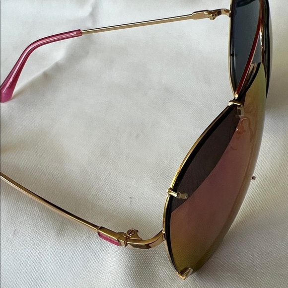 Lilly Pulitzer Purple and Gold Aviator Sunglasses - Picture 4 of 4